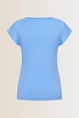 Top met asymmetrische halslijn
