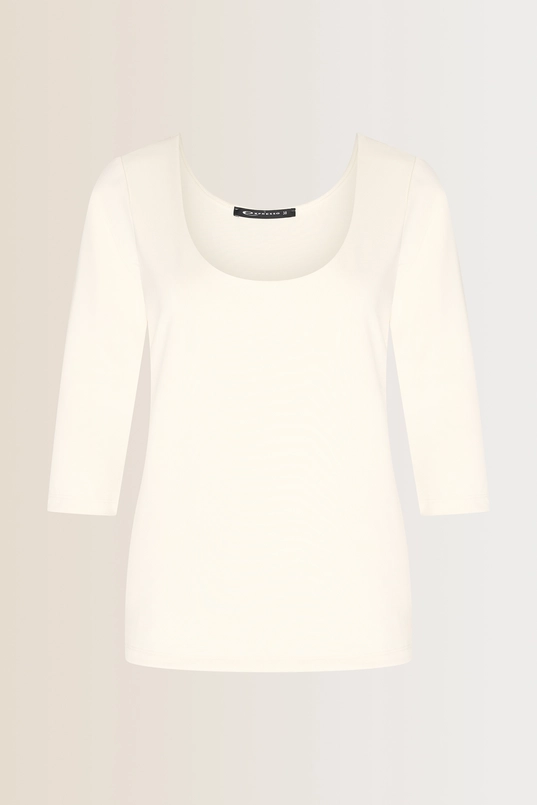 Top met diepe hals