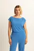 Top met draperie