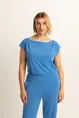 Top met draperie