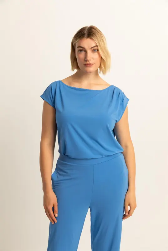 Top met draperie