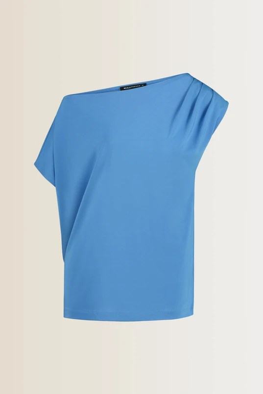 Top met draperie