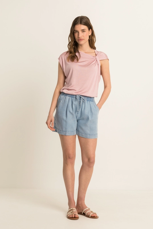 Top met plooidetail
