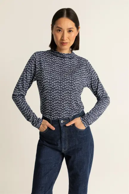 Top met print