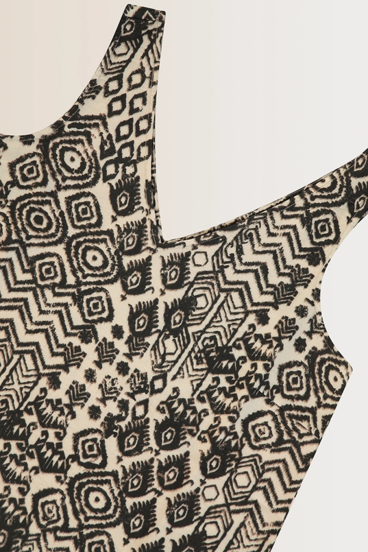 Top met print