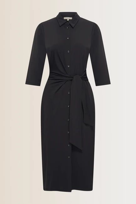 Travel jurk met knoopdetail