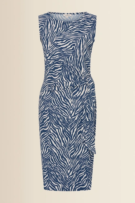 Travel jurk met knoopdetail