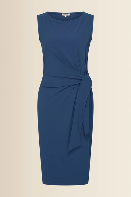 Travel jurk met knoopdetail