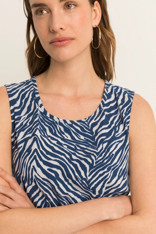 Travel top met print