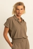 Travelblouse met korte mouwen