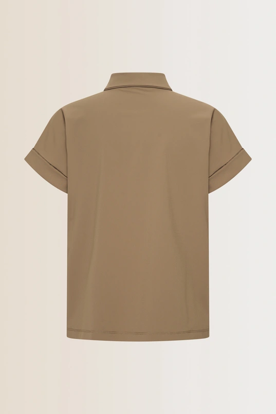 Travelblouse met korte mouwen
