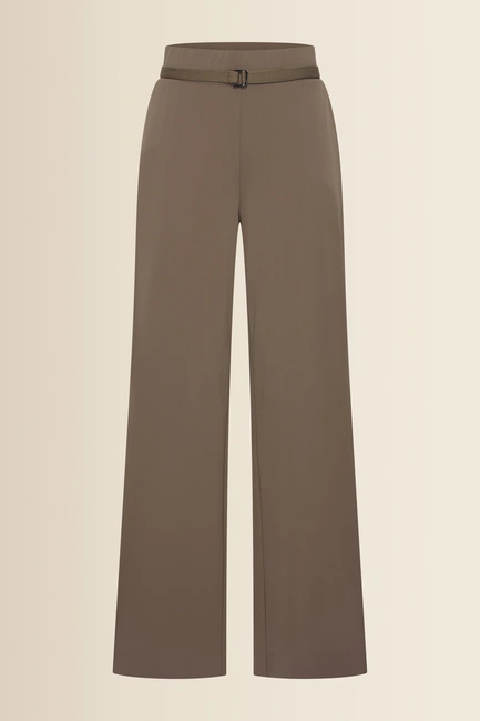 Travelbroek met wijde pijpen