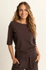 Traveltop met boothals