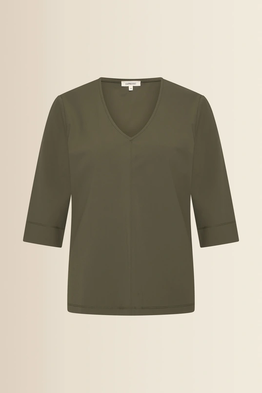 Traveltop met V-hals
