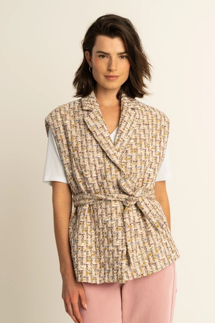 Tweed gilet