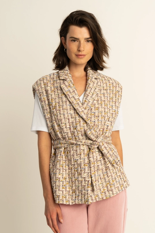 Tweed gilet