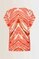 V-hals top met print