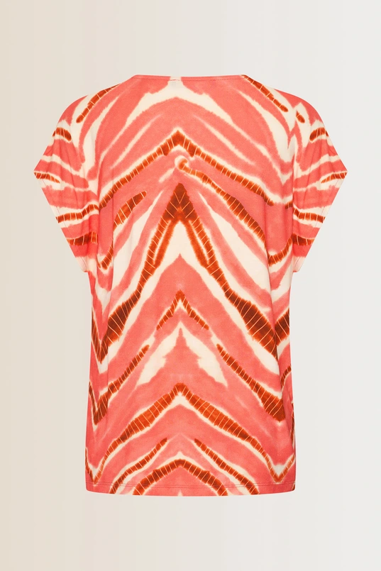 V-hals top met print