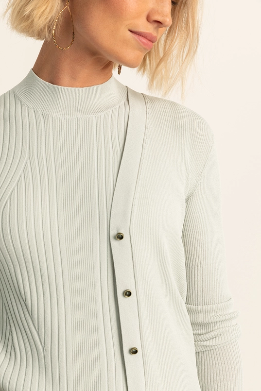 Vest met knoopsluiting