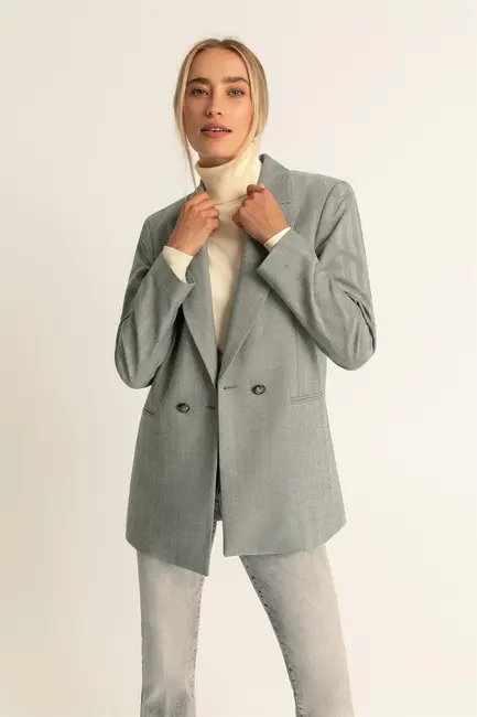 Visgraat blazer