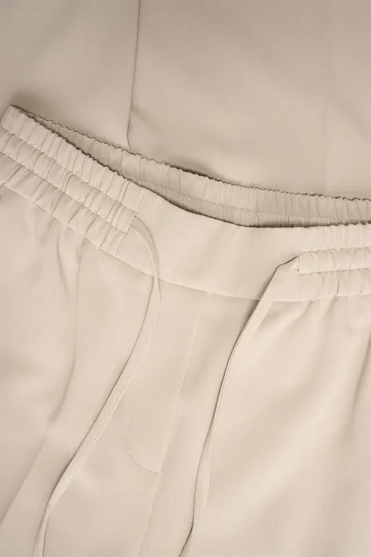 Wijde broek met paillettendetail