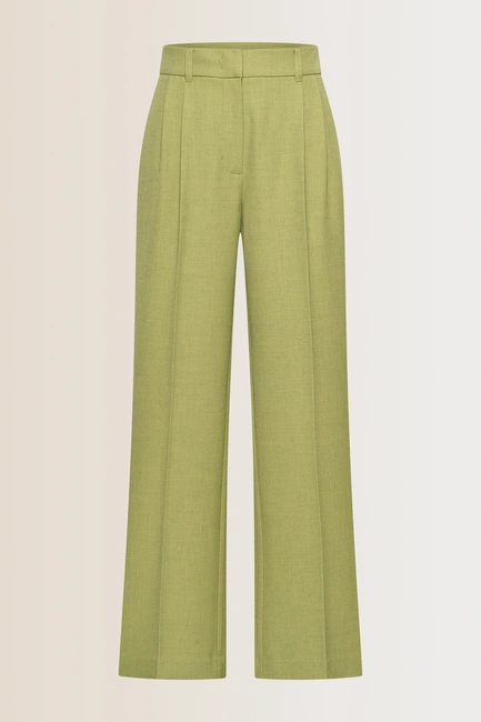 Wijde broek met plooien