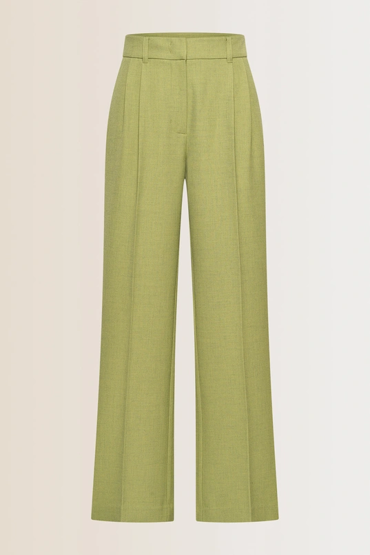 Wijde broek met plooien