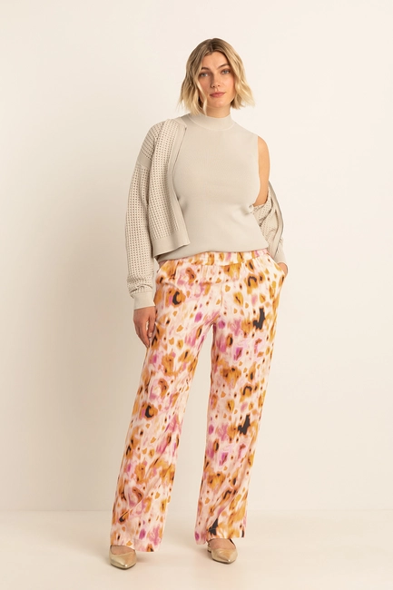Wijde broek met print