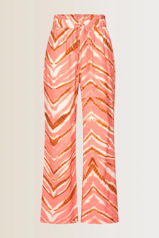 Wijde broek met print