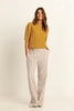 Wijde broek met strepen