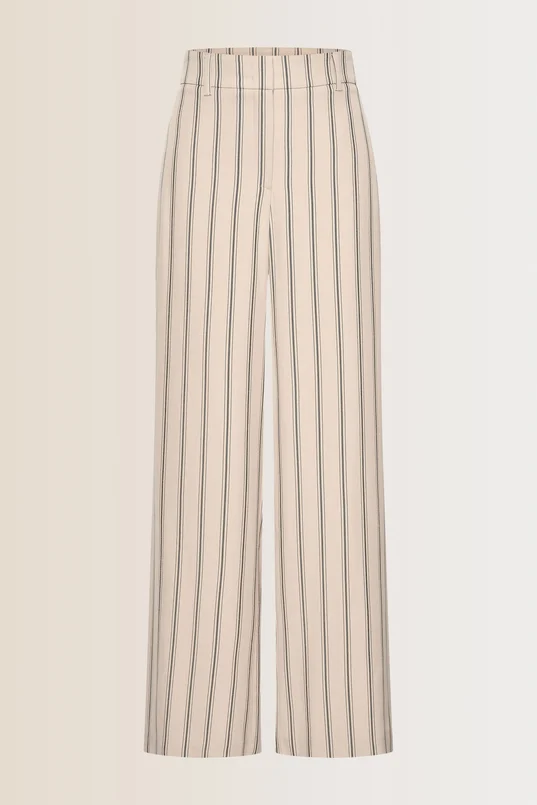 Wijde broek met strepen