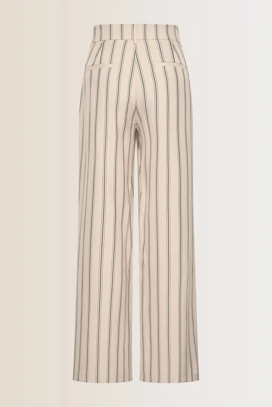 Wijde broek met strepen