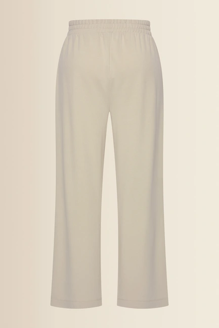 Wijde jersey broek