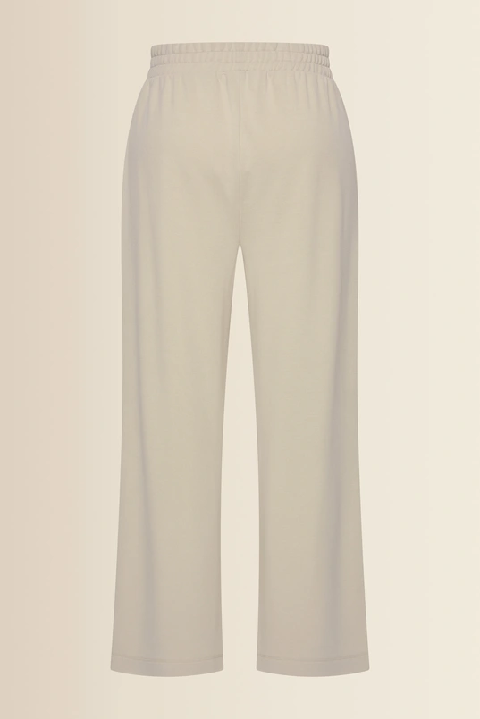 Wijde jersey broek