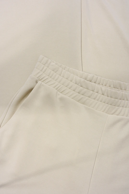 Wijde jersey broek