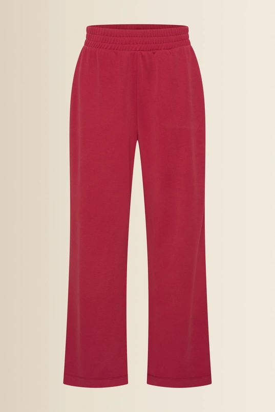 Wijde jersey broek