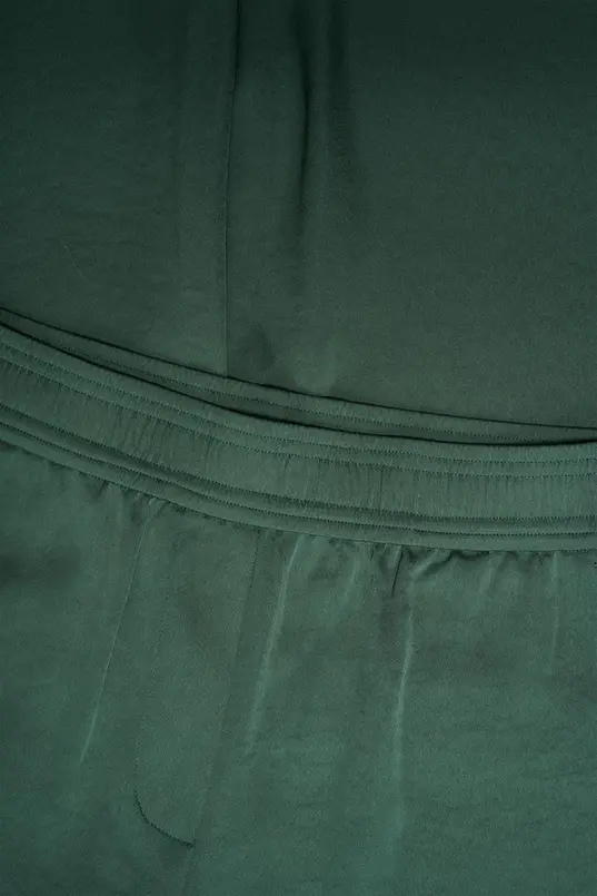 Wijde satijnen broek