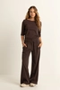 Wijde travel broek