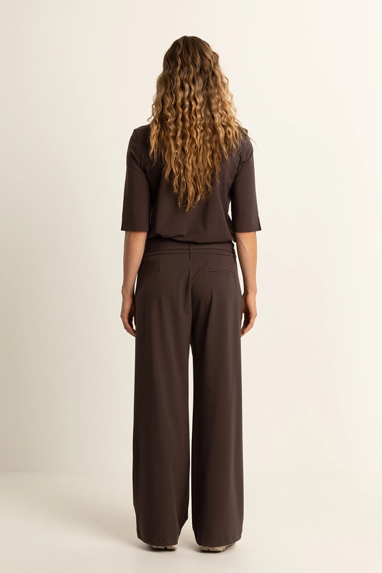 Wijde travel broek
