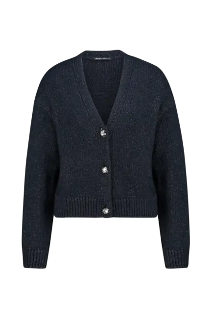 Wolmix cardigan met lurex