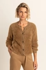 Zacht vest met knoopsluiting