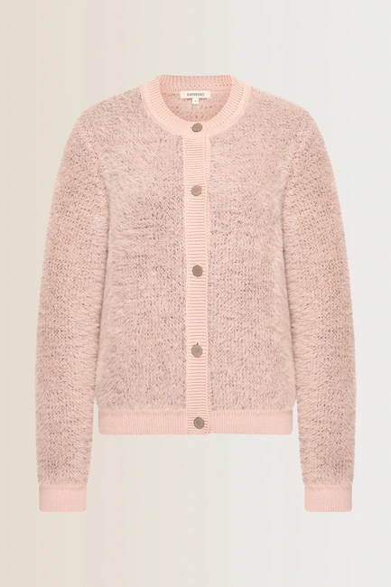 Zacht vest met knoopsluiting