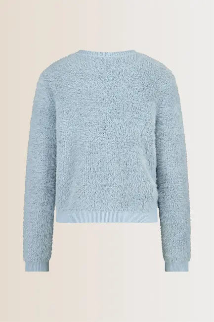 Zacht vest met knoopsluiting