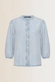 Zachte denim blouse