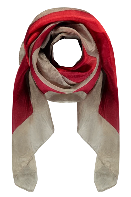 Zijden sjaal met print